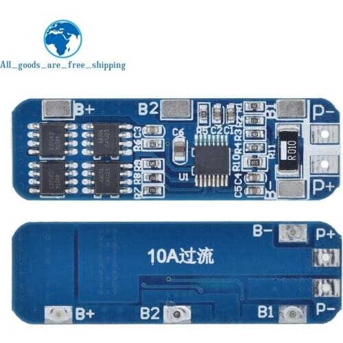 TZT 3S 12V 18650 10A BMS Charger Li-ion Lithium Battery Protection Board Circuit Board 10.8V 11.1V 12.6V Electric
