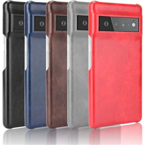 For Google Pixel 6 Case Luxury PU Leather Hard Back Cover Google Pixel 6 Pro Case For Google Pixel 6Pro Pixel6 Phone Case