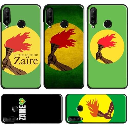 Zaire Flag Case For Huawei P Smart 2019 Z P30 Lite P20 P40 Pro Mate 20 Lite Honor 10 i 8X 9X Nova 5T