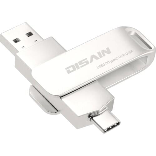 DISAIN USB C Dual Flash Drive, USB3.0/3.1 Type C High Speed Thumb Drive Memory Stick Compatible with Samsung Galaxy, Android