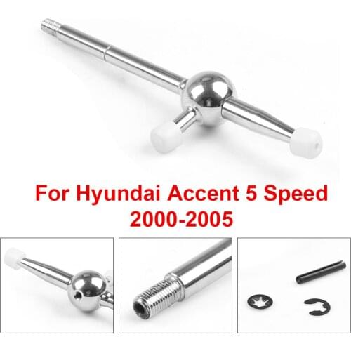 Short Shifter Fits Hyundai Accent 00-05 5-Speed Manual/Standard Chrome Short Shifter Manual