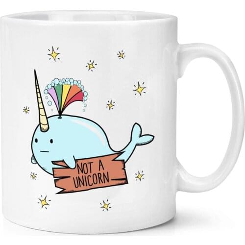 Narwhal Not A Unicorn Cup Whale Magical Stars Rainbow Animal Ocean Mug