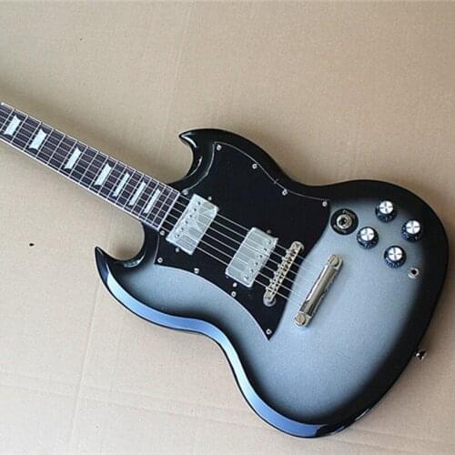 Factory New Brand Gray SG Electric Guitar with Sliver Hardwares