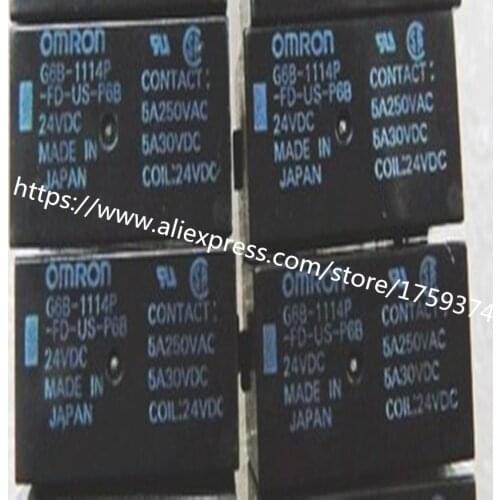 Wholesale 100pcs/lot G6B-1114P-FD-US-P6B 5A 4feet relay