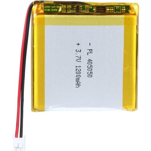 Mejuew 3.7V 1200mAh 405050 Rechargeable Lipo Battery with JST Connector
