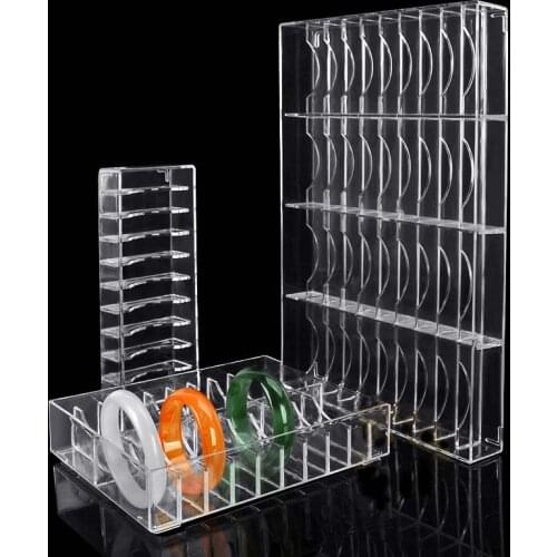 Clear 10/20/40 Slots Powder Cake Storage Case Jewelry Box Bracelets Tray Makeup Organizer Cosmetic Box Eyeshadow Blush Holder