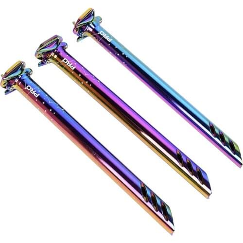 27.2 30.8 31.6 * 380mm Mountain Bike Rainbow Seatpost Aluminum Alloy Shock-resistant CNC Seat Tube Bicycle Ultra-light Seat post