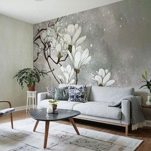 Hand-painting Large 3d Wall Murals Wallpaper for Living Room Flower Pared Murals Background 3d Photo Wall Mural 3d Wall paper