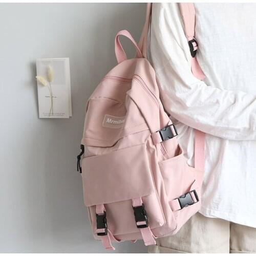 2020 New Large Capacity Women Backpack Fashion Schoolbag Backpack for Teenager Girls Female High School College Student Book Bag