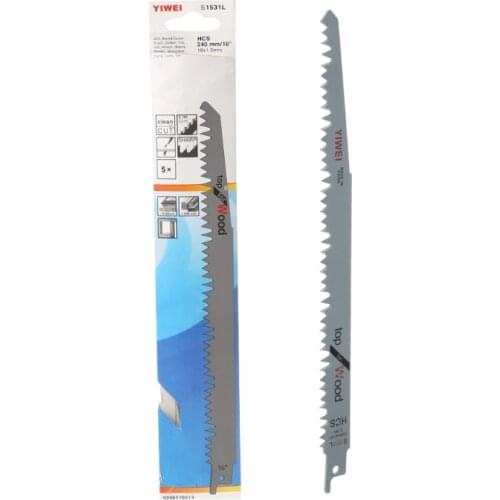 5 Pcs 240mm High Carbon Steel Reciprocating Saw Blades Sabre For Wood