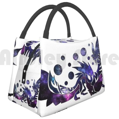 Cooler Lunch Bag Picnic Bag Monster Hunter World-Mizutsune ( Galaxy Design ) Mizutsune Monster Hunter Monster