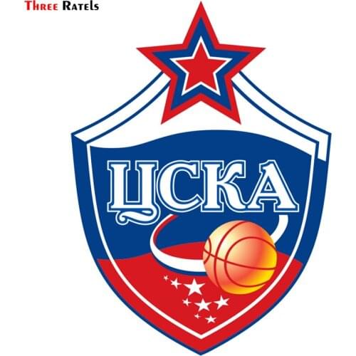 Three Ratels TRL129# 11x15cm funny car stickers CSKA Moscow car sticker funny car stickers and decals