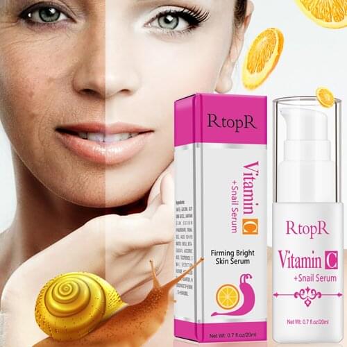 RtopR Hyaluronic Acid Vitamin c Serum Anti-Aging Shrink Pore Whitening Moisturizing Essence Oil Control Face Serum Skin Care