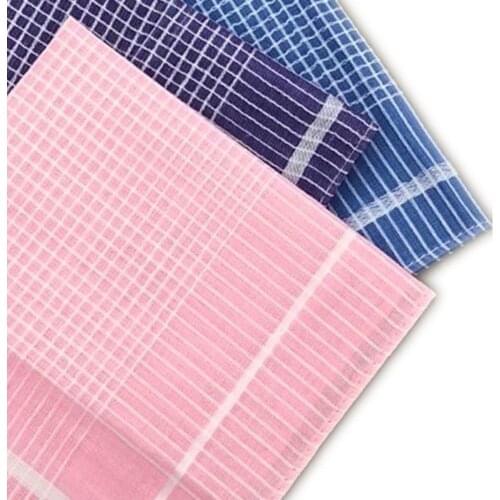 10 Pieces Womens Soft Handkerchiefs Plaid Square Hankies Kerchief