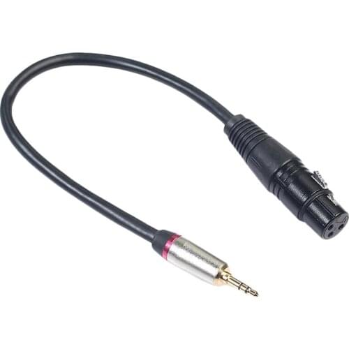 0.3M 3.5Mm Stereo Trs Male To Xlr 3Pin Female Audio Cable Microphone Extension Cable Wire Cord