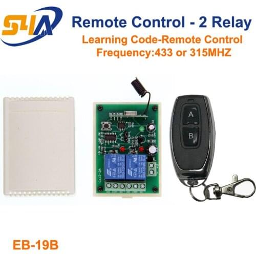 2 Doors Remote Control with NO/NC/COM Receiver Board
