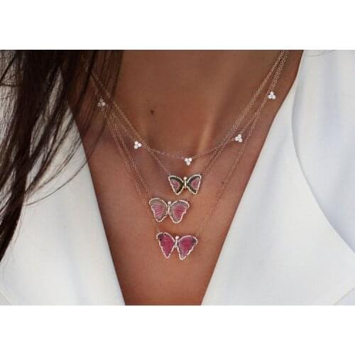 3 pcs cz triangle charm link chain 925 sterling silver collar chain high quality gorgeous choker chocker necklaces