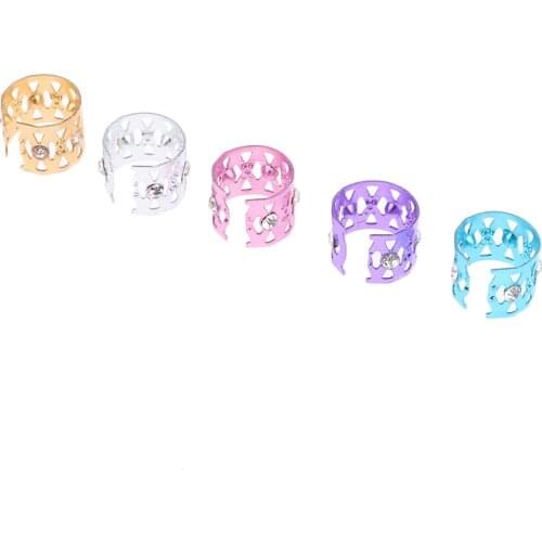 30pcs Multi-color Hairstyle Braids Beads Dreadlock Cuffs Jewelry Accessories