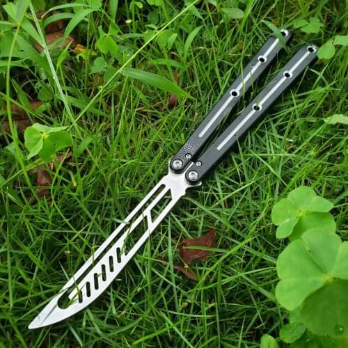 5Colors Butterfly Kraken Sea Monster Channel Aluminum Handle D2 Trainer Knife Bushing System Tactical Hunting Edc Knife