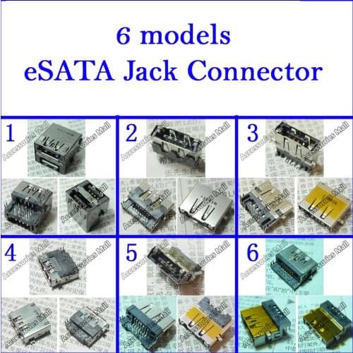 6 models eSATA USB jack USB Connector USB JACK for LENOVO HP DELL ASUS eSATA Laptops USB jack