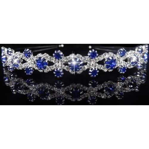AINAMEISI Crystal Princess Tiaras and Crowns for Bridal Girls Elegant Hairbands Pearl Wedding Hair Jewelry Fashion Accessories