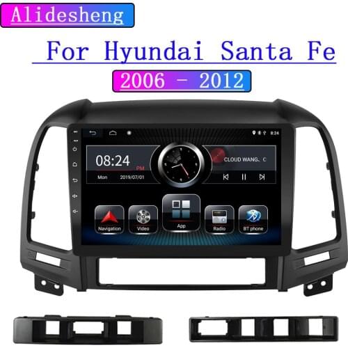 For Hyundai Santa Fe 2 Android 9.0 DSP Car Radio Multimedia Video Player 2006-2012 radio Navigation GPS