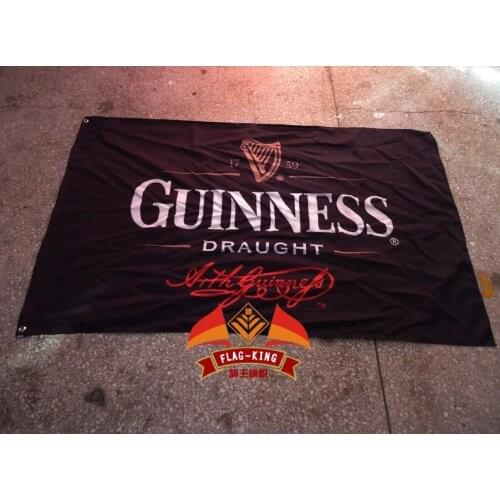 Guinness draught flag , flagking 100% custom polyester flag