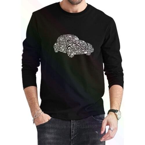 Classic beetle bug German car parts shapes T-Shirt 2021 Newest Summer Mens Long Sleeve Popular Tees Shirt Tops Novel Unisex