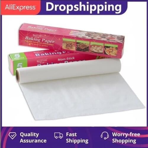 5/10/20M Kitchen Greaseproof Oven Bakeware Cooking Paper Non-Stick Baking Paper Rectangle Baking Sheets Bakery BBQ Party Cocina