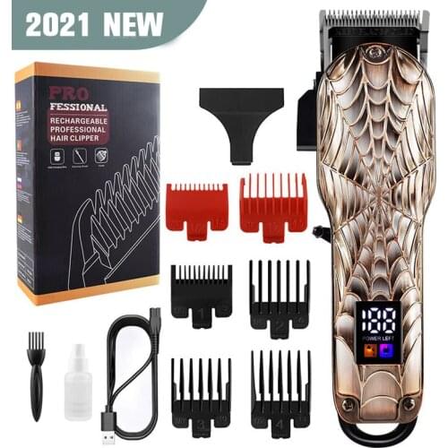 Hair clipper spider electric man fader charging adult children general professional electric hair trimmer for men LCD display