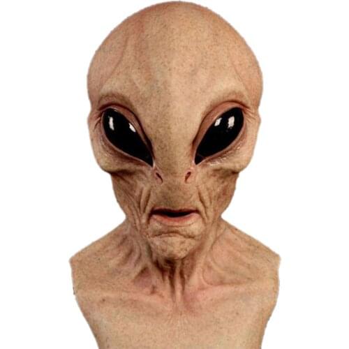Halloween Alien Mask Scary Horrible Big Eyes Horror Alien Mask Full Head Latex Mask Magic Mask Monster Mask Mondkapjes Wasbaar