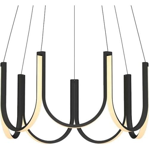 Postmodern minimalist living room LED atmosphere chandelier restaurant bedroom study personality creative lighting stepless lamp