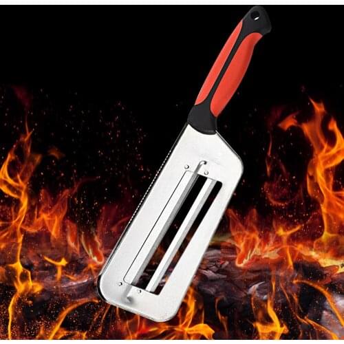 Vegetable Slicer Double 2 Slice Blade Slicing Knife Fish Scale Cleaner Knives Cabbage Cucumber Carrot Onion Slicer Peeler