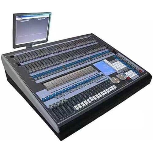 2010 pearl moving head lighting console dj computer dmx light controller with display flight case 2048chs for stage lighting