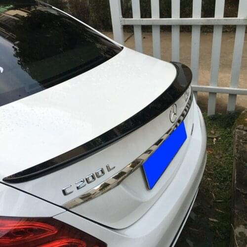 For Mercedes Benz C class W205 Spoiler ABS Material Car Rear Wing Primer Rear used dedicated Tail modified highquality C180 C200