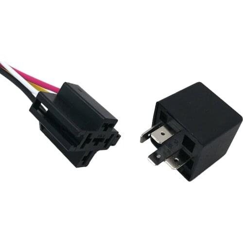 JD2912 relay 12V 24V 36V 48V 72V with socket plug car relay 4pin 5Pin Automobile Control Device Relay JD2912