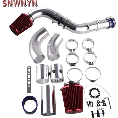 3"76MM Universal Performance Cold Air Filter Feed Induction Intake Pipe Hose Kit Air Intake Pipe injection system