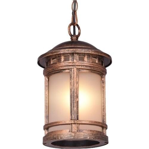 Villa courtyard waterproof and rainproof chandelier outdoor European aisle corridor light outdoor farm pavilion light