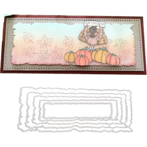 YINISE Metal Cutting Dies For Scrapbooking Stencils Scrapbook Square DIY Album Cards Decoration Embossing Die Cuts CUTTER