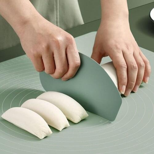Green Set of 2 Silicone Rubber Kneading Pad Cutter Baking Gadgets Cake Pastry Bakeware Tools Kitchen Accessories