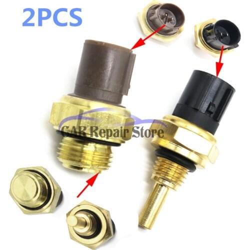 1 Set Cooling Fan Switch & Coolant Temperature Sensor 37760-P00-003 & 37870-PJ7-003 NEW For HONDA Accord ACURA CIVIC ISUZU OASIS