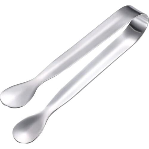 1PCS Coffee Sugar Clip Stainless Steel Tweezer Mini Clamp Tong Clips Coffee Ice Cube Little Tea Clips Kitchen Bar Tool Supply