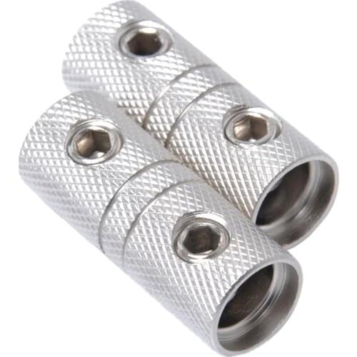 2pcs 4 AWG Universal Audio Speaker Wire Butt Connector Screw Type Brass