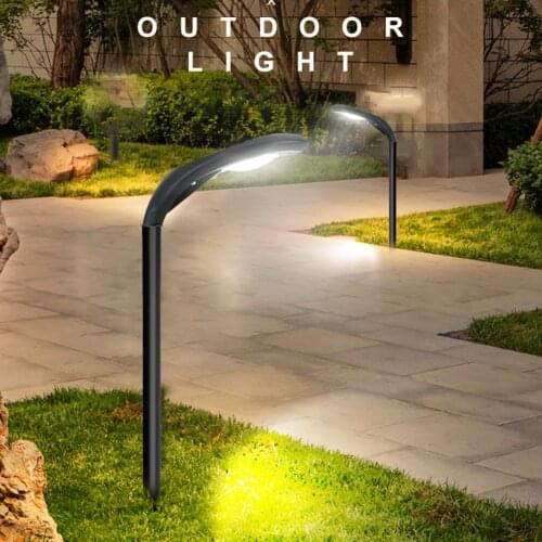 2pcs LED Solar Buried Lights Garden Light Control Spotlight Waterproof Spike Lamps Solar Bollard Light Led Solar Stick Lights#38