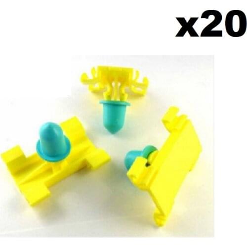 20x For Vauxhall Plastic Clips- Side Moulding Bumpstrip Door Trim Moulding Clip