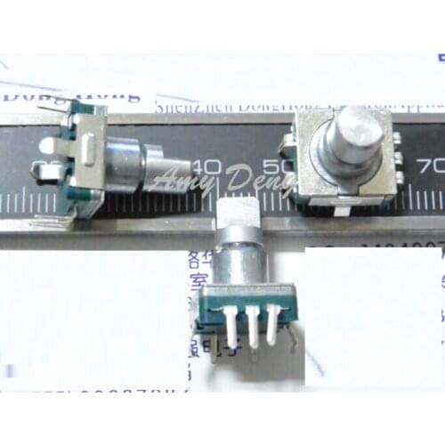 50pcs/lot EC11 type encoder with switch 30 posioning handle long 12mm vehicle DV volume potentiometer