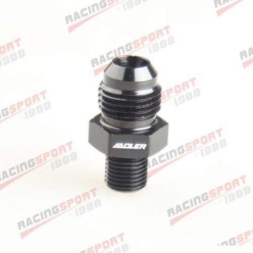 -6AN AN6 Male Flare To M10x1.0 Metric Straight Fitting Black/BLUE