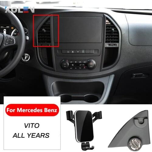 Car Mobile Phone Holder For Mercedes Benz Vito W447 2016-2020 GPS Air Outlet Vent Mount Gravity Bracket Stand Auto Accessories