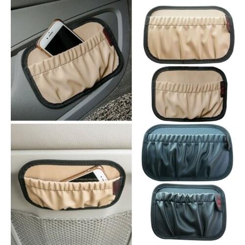 Car Storage Box Pocket Wallet Organizer Mobile Phone Charge Box Holder Car Debris Storage Bag Dashboard Organizer