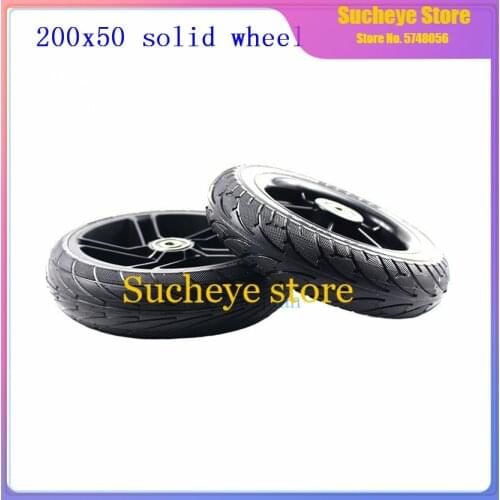 8" Scooter 200x50 tire Non-Inflation Electric Scooter Tyre With Wheel Hub Electric Vehicle Wheel explosion-proof wheels